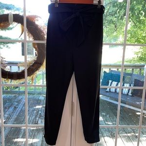 Maternity paper bag waist dress pants
